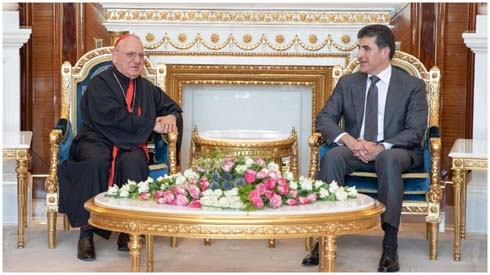Chaldean Church delegation meets with Kurdistan President, highlights religious coexistence, tolerance