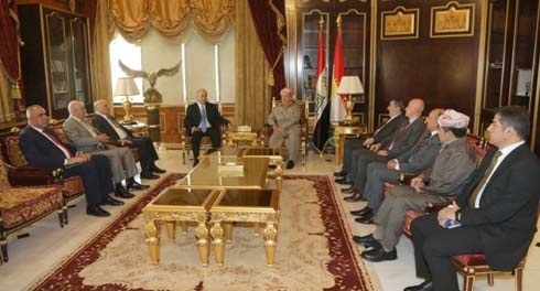 Barzani Receives Iraqi President in Erbil