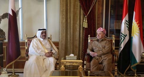 Barzani, Qatar’s Ambassador Discuss Bilateral Ties