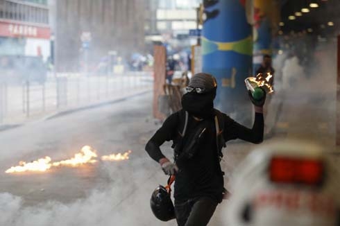 More violence grips Hong Kong ahead of China’s National Day
