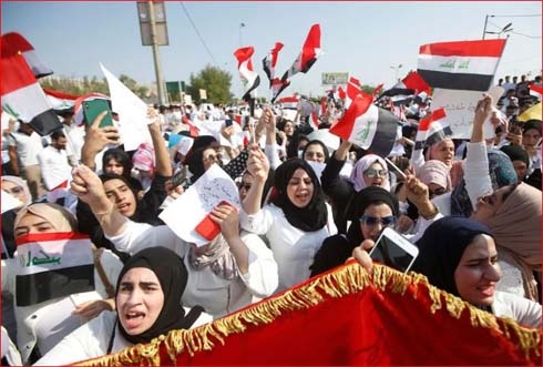 Iraq declares Baghdad curfew as protests persist