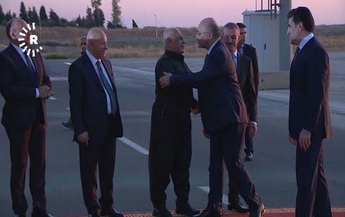 Iraqi President in Erbil to talk Iraq constitution edits, protests with Kurdistan Region leaders