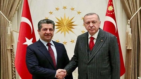 Kurdistan's Prime Minister Barzani meets with Erdogan in Ankara