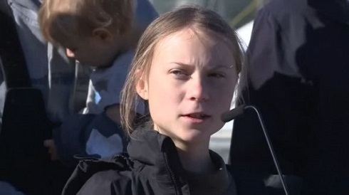Greta Thunberg 'energized' after completing Atlantic voyage to Lisbon