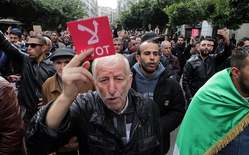 400 arrested in protests against Algerian election, rights group says