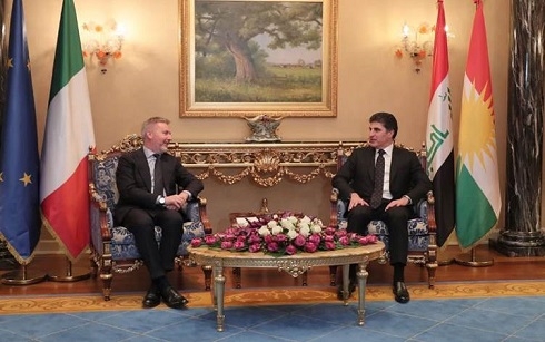 President Barzani praises Italian assistance to Kurdish Peshmerga in fight against ISIS