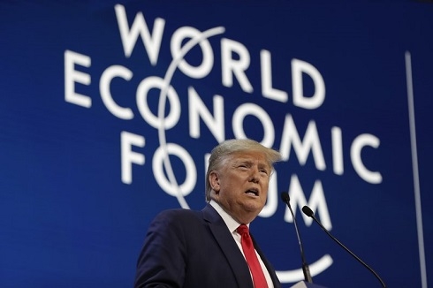 Trump lauds US economy in Davos, says little on climate woes