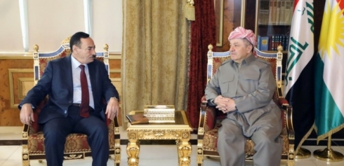 Barzani Receives Nineveh Governor in Erbil