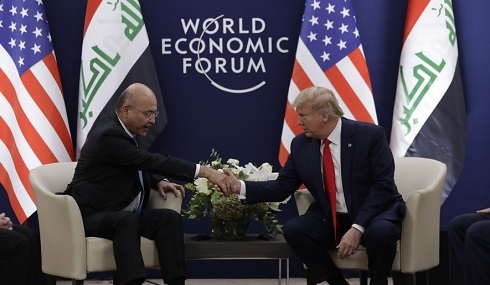 Trump optimistic about U.S.-Iraq relationship in Davos