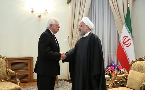 Iran's Rowhani meets EU's Borrell, slams bloc's nuclear deal policy