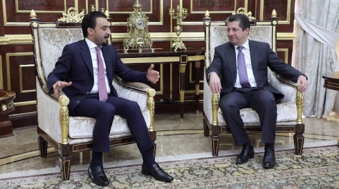 Mesrûr Barzanî pêşwaziya serokê nû yê Perlemana Iraqê Mihemed Helbûsî kir