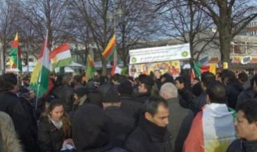 Kurdên Almanya piştgîriya Serêkaniyê dikin