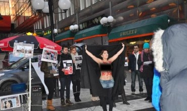 Jinên Êranî tazî xwepêşandan dikin