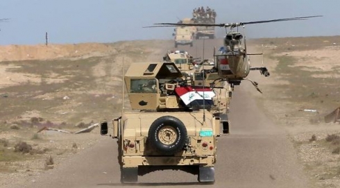 Hêzên Îraqê çun nav bajarokê Geyare