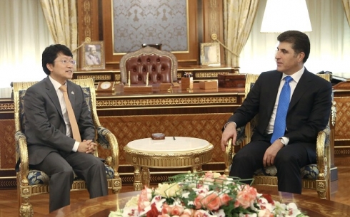 Serokê Koreya Başûr nameyekê ji serokwezîrê Kurdistanê re dişîne