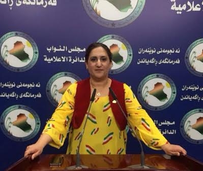 Ji ber cilê Kurdî bêrêzî li hember jinekî parlamentera Iraqê hate kirin