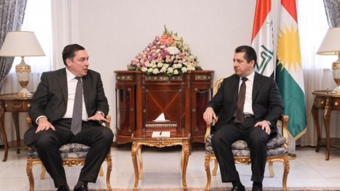 Serokwezîrê Kurdistanê li gel balyozê Brîtanyayê civiya