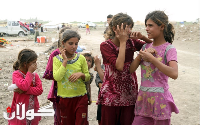 كارەساتی ئاوارەبوون ولێكەوتە نەرێنیەكانی لە سەر منداڵان