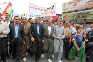 Hevwelatîyên Kerkûkê xwenîşandan ji bo piştevanîkirina Kobanî sazkirin 