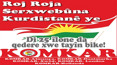 Komkar: Roj Roja Serxwebûna Kurdistanê ye!