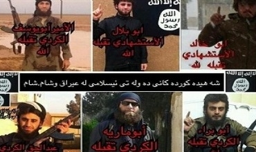 DAÎŞ’ê navê çekdarên Kurd ên hatine kuştin eşkere kir