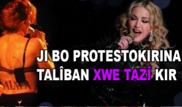 Madonna xwe tazî kir (Vîdyo)