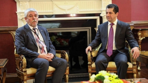 Mesrûr Barzanî û balyozê Ukranya civiyan