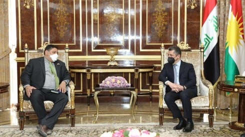 Serokwezîr li gel Cîgirê nûnerê taybetî yê bo karûbarên Sûriyeyê civiya