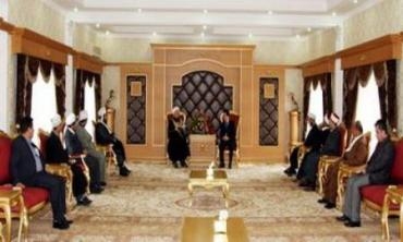 Mesrûr Barzanî Pêşwaziya Mamosteyên Olî Yên Parêzgeha Silimaniyeyê Kir