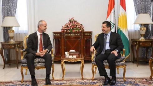 Serokwezîrê Kurdistanê li gel şandeke Xaça Sor civiya