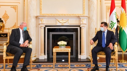 Mesrûr Barzanî û James Jeffrey civiyan