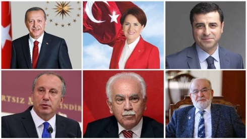 Jiyanameya 6 namzetên Serokomartiya Tirkiyê binase