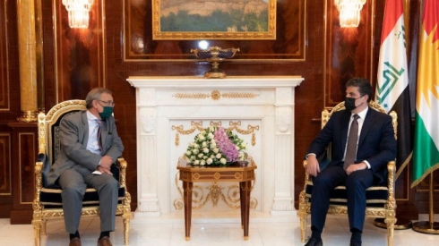 Nêçîrvan Barzanî li gel şandeke Îspanî civiya