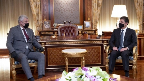 Serokê herêma Kurdistanê li gel Konsulusê Rûsyeyê civiya