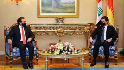 Serokê herêmê pêşwaziya şandeke Amerîkî kir