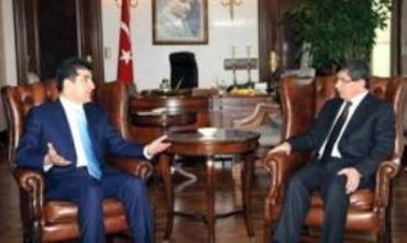 Barzanî û Ehmed Dawudoglu tekîd li pêwendiyên di warê aborî, enerjî û neftê de kir