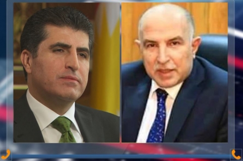 Nêçîrvan Barzanî serexweşî li parêzgarê Musilê kir