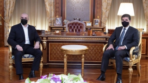 Serokê herêmê û Hevserokê YNKê civiyan