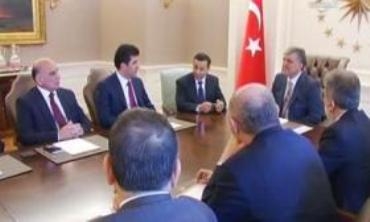 Nêçîrvan Barzanî digel serokomar û wezîrê derve yê Tirkiyeyê civiya