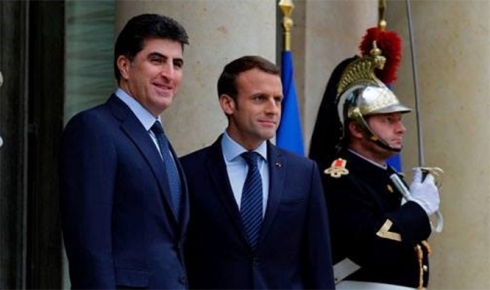 President Macron in meeting with PM Barzani sets terms of Erbil-Baghdad dialogue