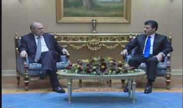 Nêçîrvan Barzanî Pêşwaziya Firedun Sinirlioglu Kir