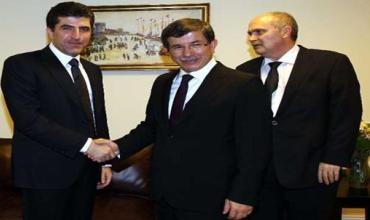 Davutoglu ligel Nêçîrvan Barzanî civiya