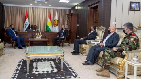 Wezîrê pêşmerge li gel Konsulusê sê welatan civiya