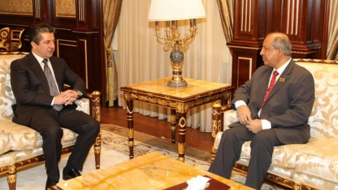 Serokwezîrê Kurdistanê li gel baylozê Sri Lankayê civiya