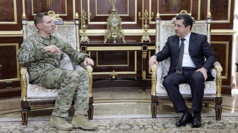 Mesrûr Barzanî û General Patrick Roberson civiyan