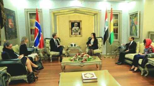 Şandeke Norwêjî serdana Parlementoya Kurdistanê kir