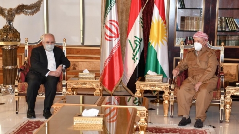 Serok Barzanî pêşwaziya wezîrê derve yê Îranê kir