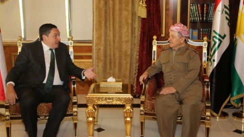 Serok Barzanî pêşwaziya Balyozê Brîtanyayê yê li Iraqê kir