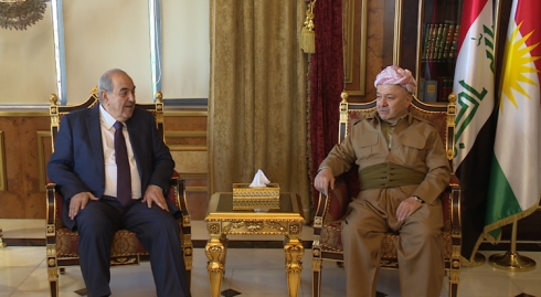 Serok Barzanî pêşwaziya Serokê Îtîlafa Watanî ya Iraqê kir