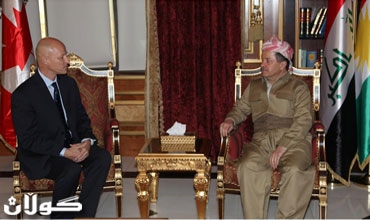 Serokê Herêma Kurdistanê pêşwaziya Balyozê welatê Kanada li Iraqê kir